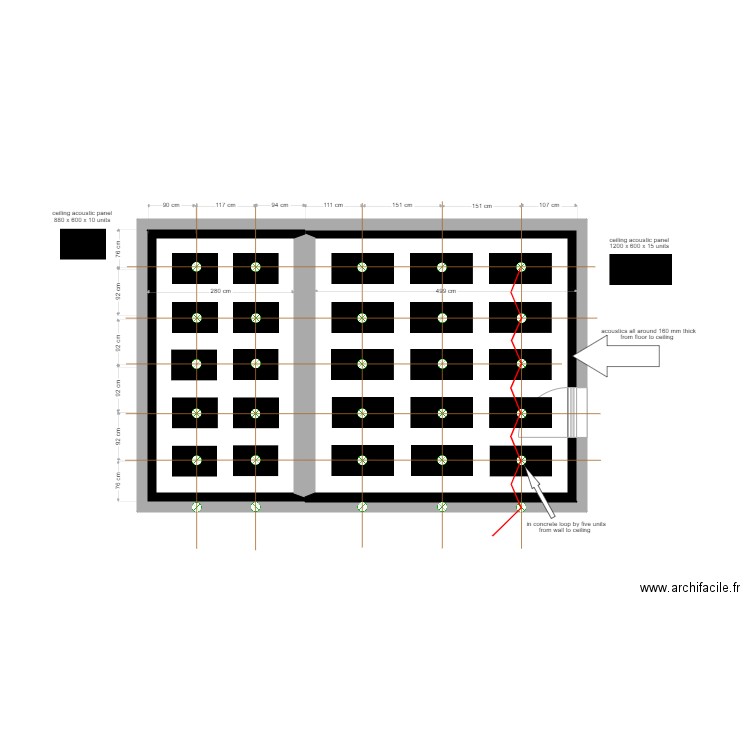 valriche 258. Plan de 3 pièces et 79 m2