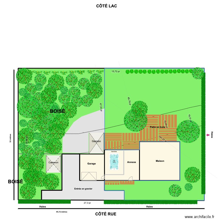 Plan cadastre 223-02-01. Plan de 8 pièces et 1467 m2