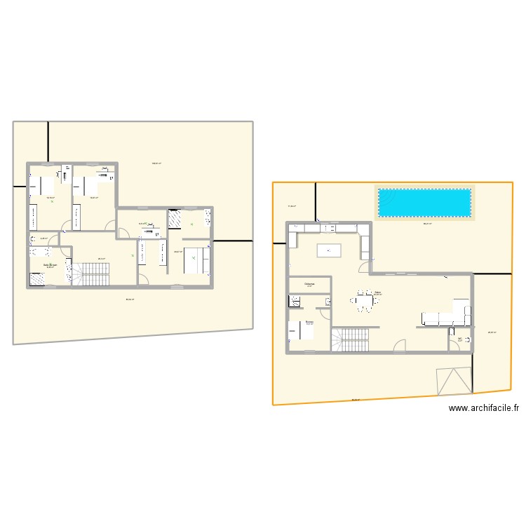 PLAN GB. Plan de 15 pièces et 571 m2