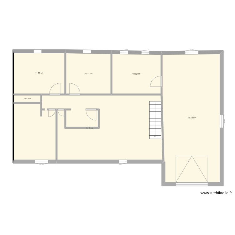 gordelie. Plan de 6 pièces et 127 m2