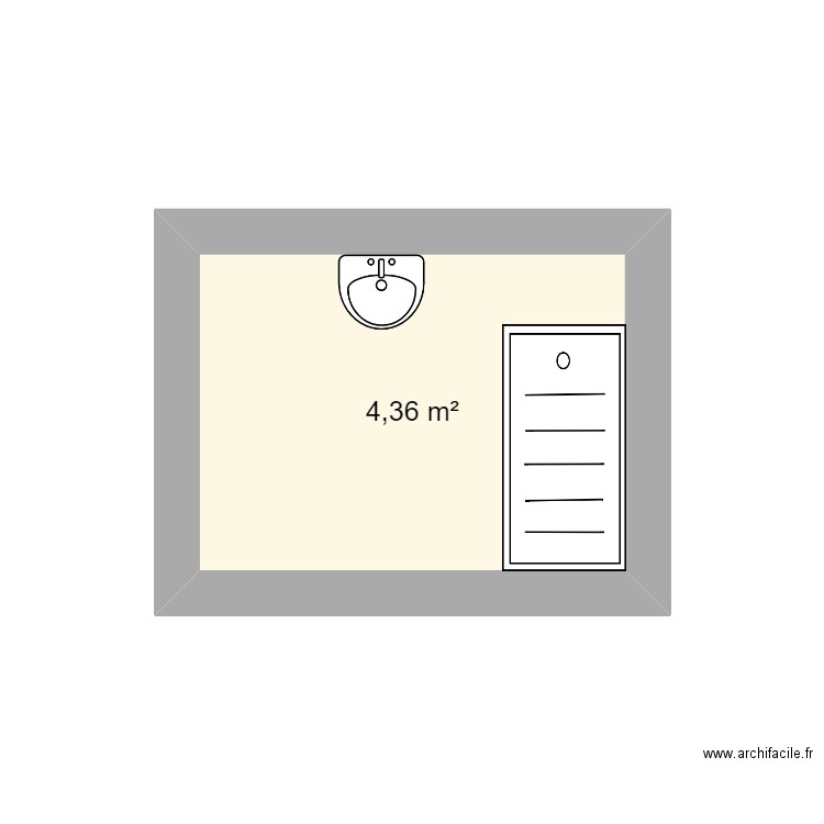 karakurt. Plan de 1 pièce et 4 m2