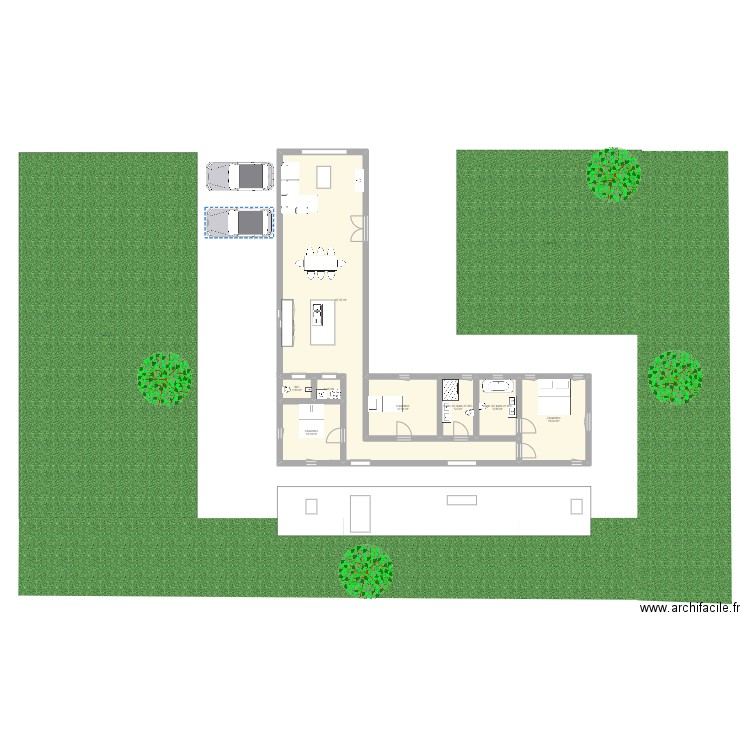 Maison_conteneur_Jacqueville. Plan de 8 pièces et 121 m2