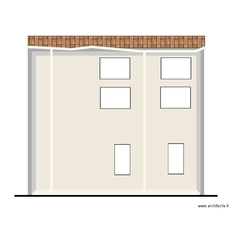 STEFI Bedarieux. Plan de 1 pièce et 104 m2