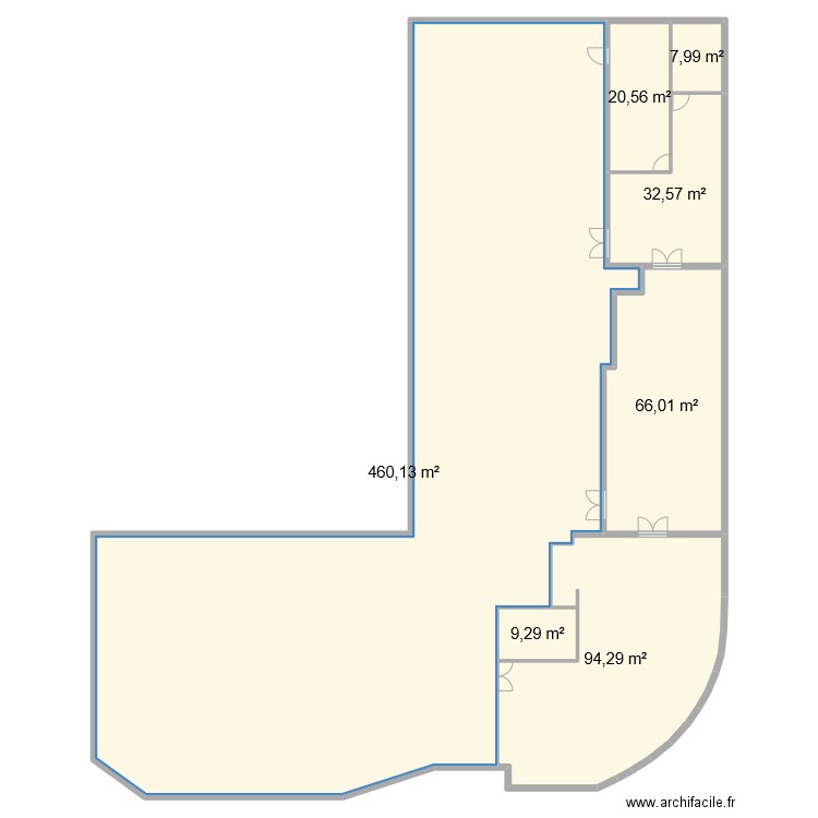 FIM final. Plan de 7 pièces et 691 m2