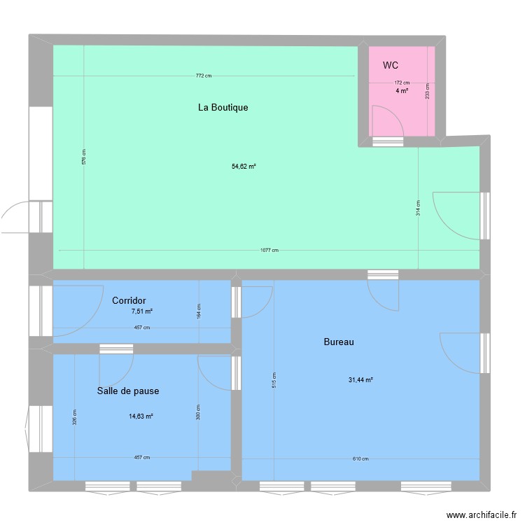 Atelier Fil + Magasin. Plan de 0 pièce et 0 m2