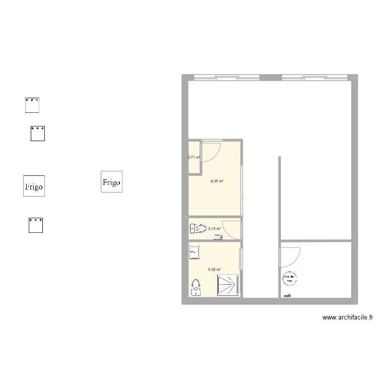 melchior2. Plan de 4 pièces et 15 m2