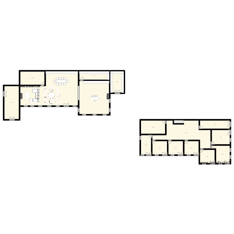 test. Plan de 16 pièces et 545 m2