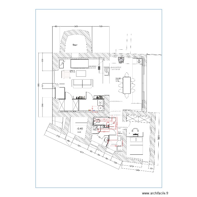 baraize avec meubles. Plan de 0 pièce et 0 m2