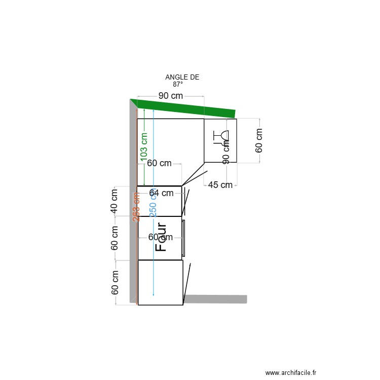 CUISINE. Plan de 0 pièce et 0 m2