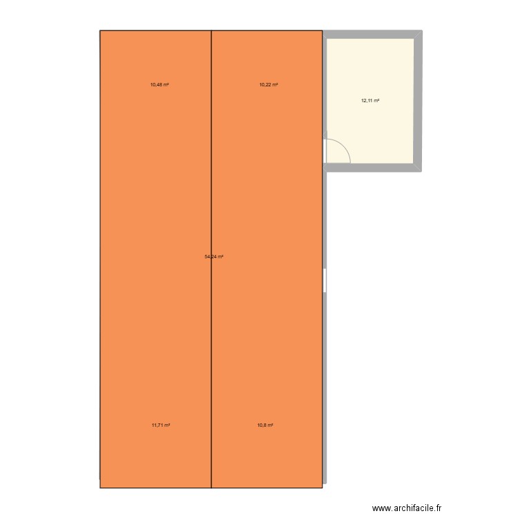 lefo. Plan de 6 pièces et 110 m2