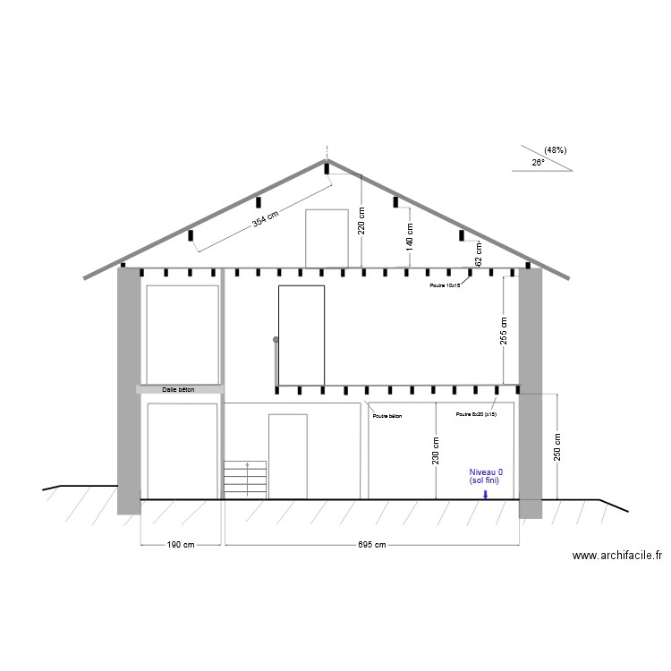 Coupe BB_V0  - Belverne. Plan de 0 pièce et 0 m2