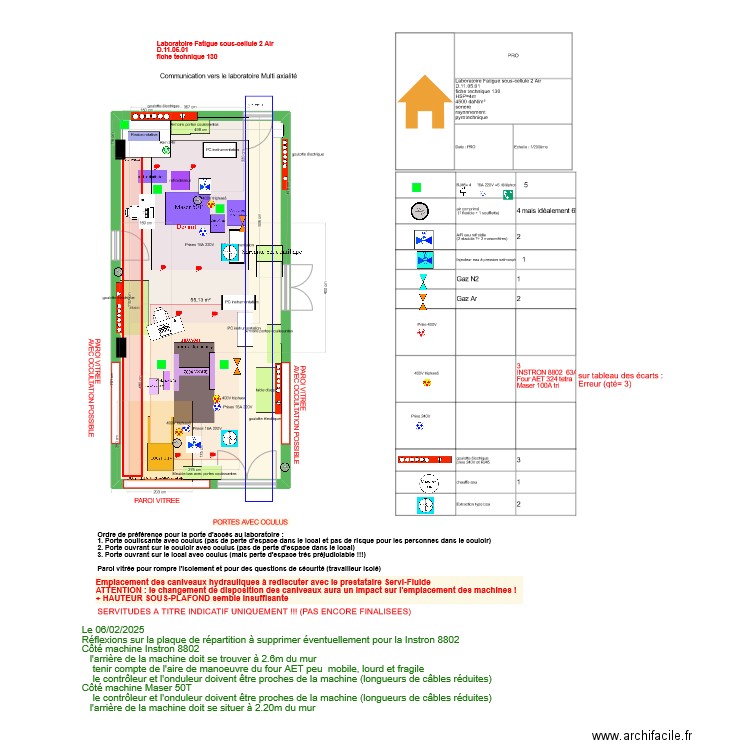 Fiche 130-Fatigue sous cellule 2 sous air v 06 fevrier 2025. Plan de 1 pièce et 55 m2