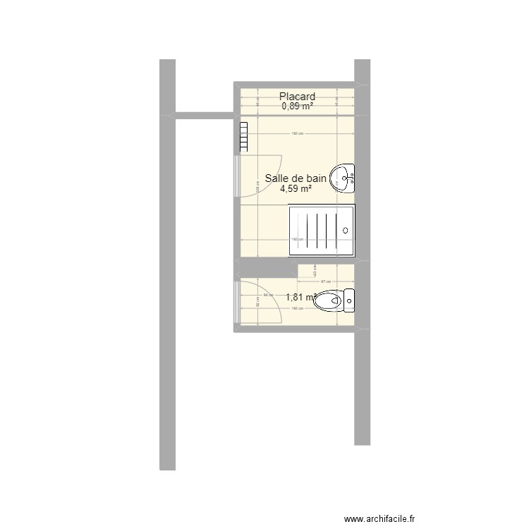 VIRGITTI - ADAPT - CORTE. Plan de 4 pièces et 7 m2