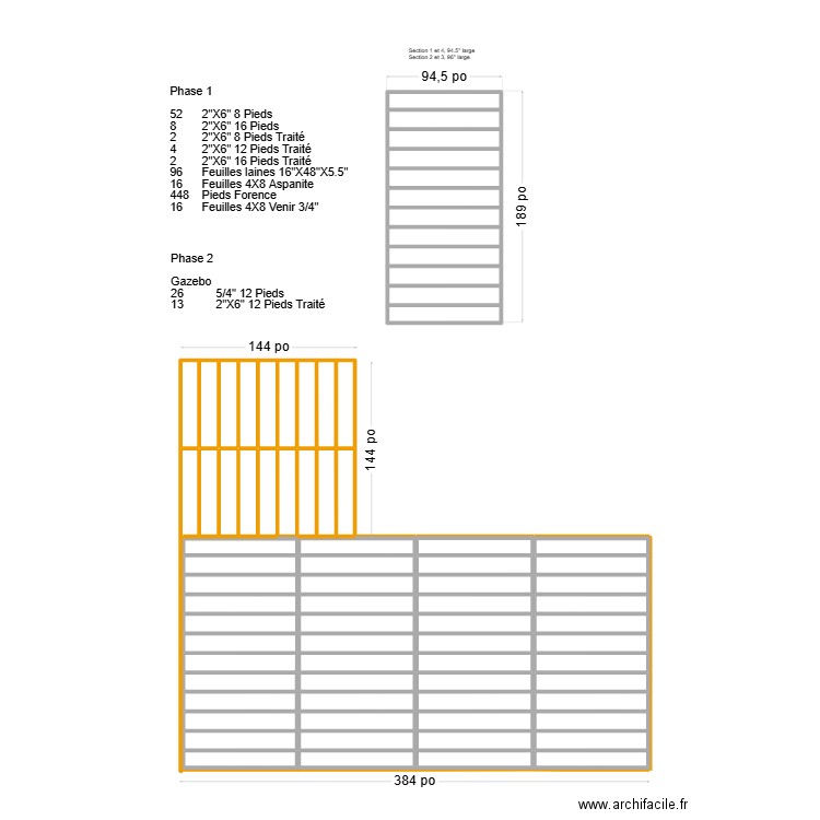 Plancher RDC 16X32 Juillet. Plan de 76 pièces et 61 m2