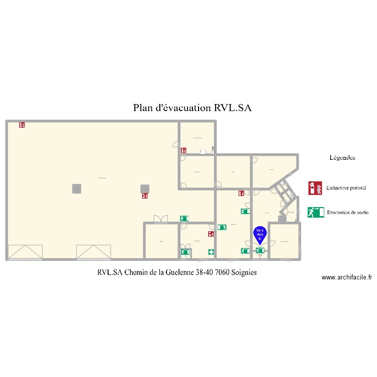 plans RVL . Plan de 15 pièces et 761 m2