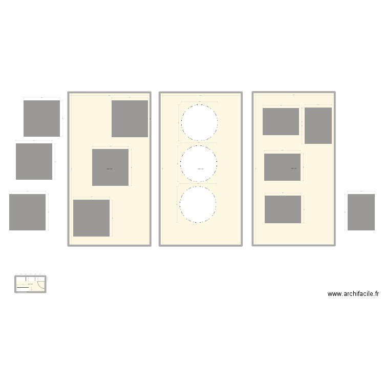 terrasse. Plan de 4 pièces et 451 m2