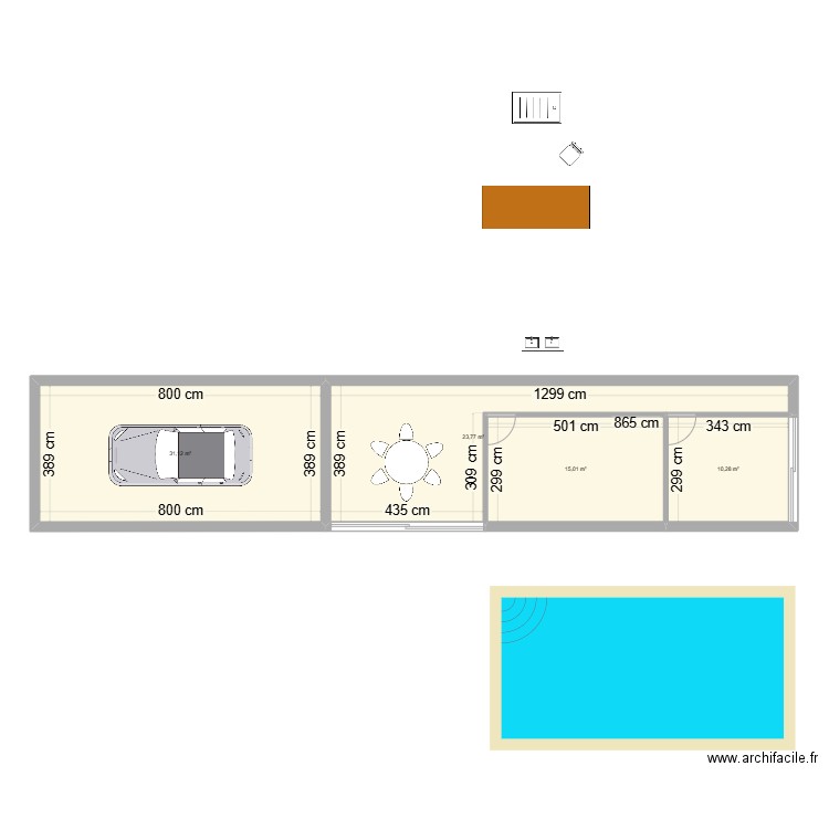 Annexe. Plan de 4 pièces et 80 m2