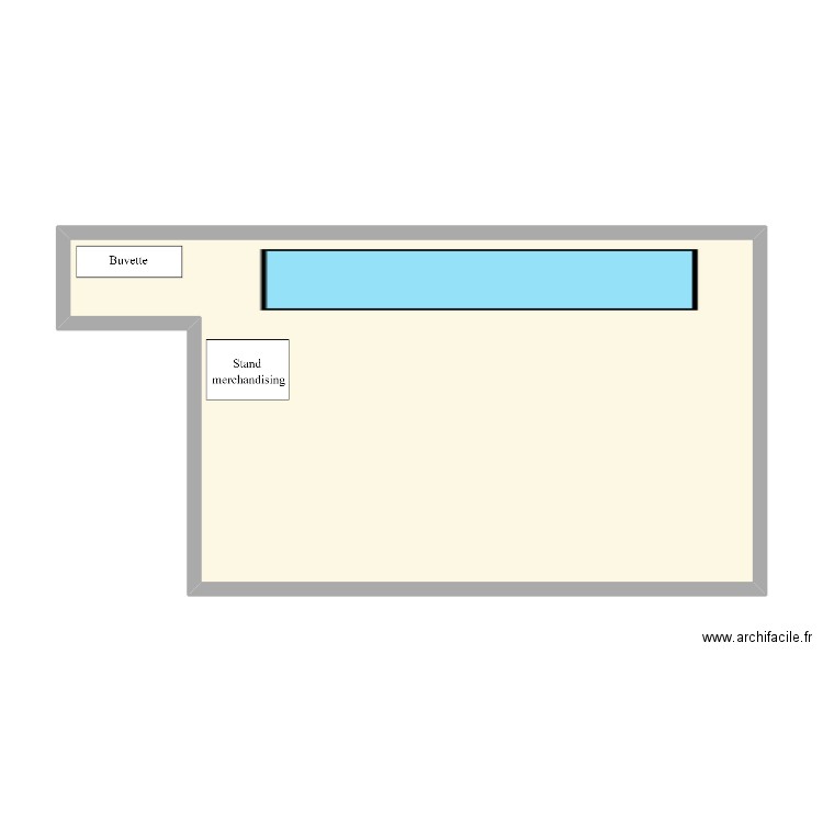 Plan FBK #2. Plan de 1 pièce et 50 m2