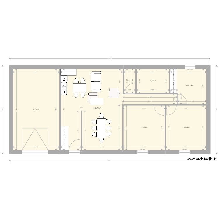 Maison 1. Plan de 0 pièce et 0 m2