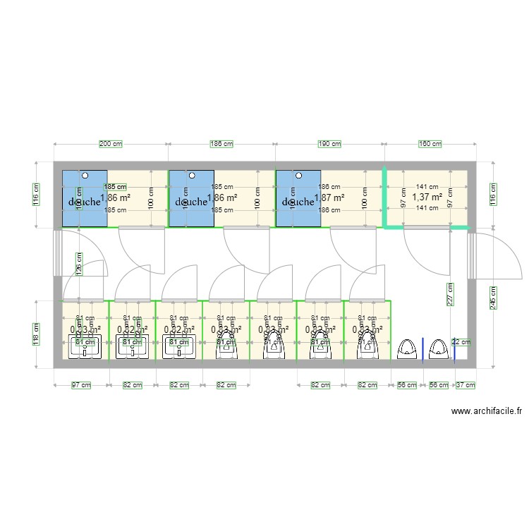 camping. Plan de 0 pièce et 0 m2