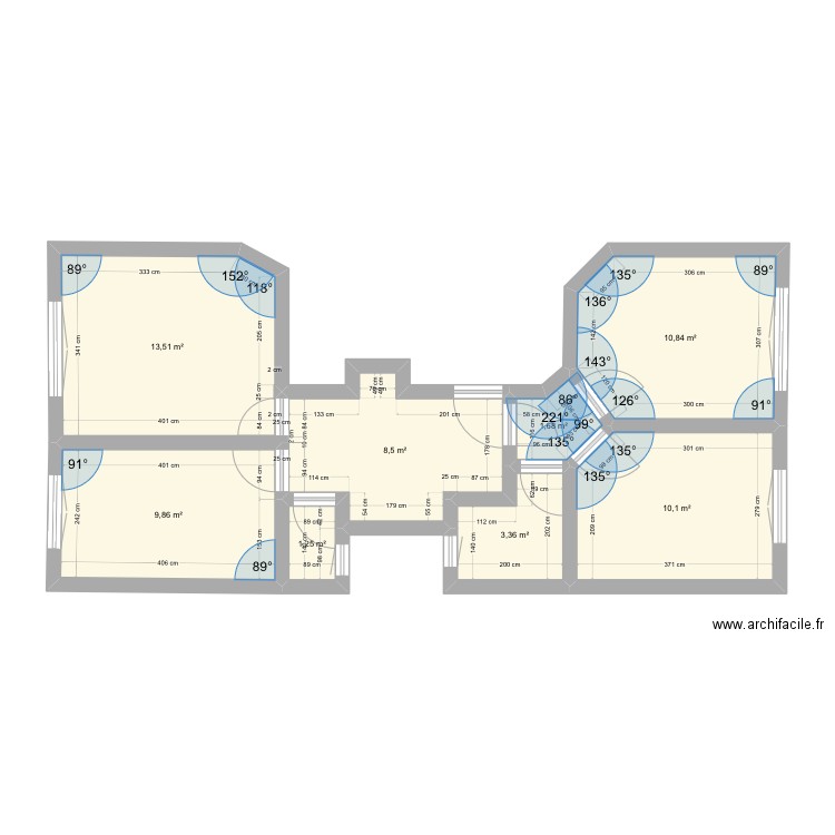 29 cavaignac 2. Plan de 8 pièces et 59 m2