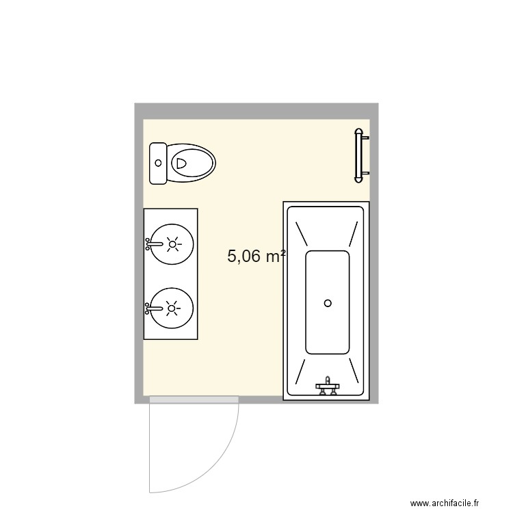 sdb. Plan de 0 pièce et 0 m2