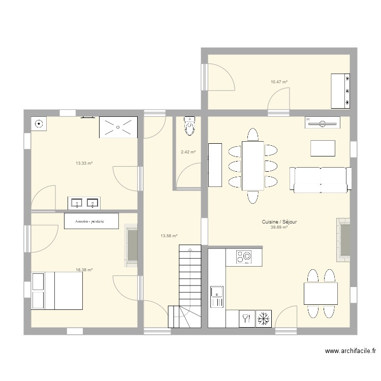 Maison du chateau 1. Plan de 0 pièce et 0 m2