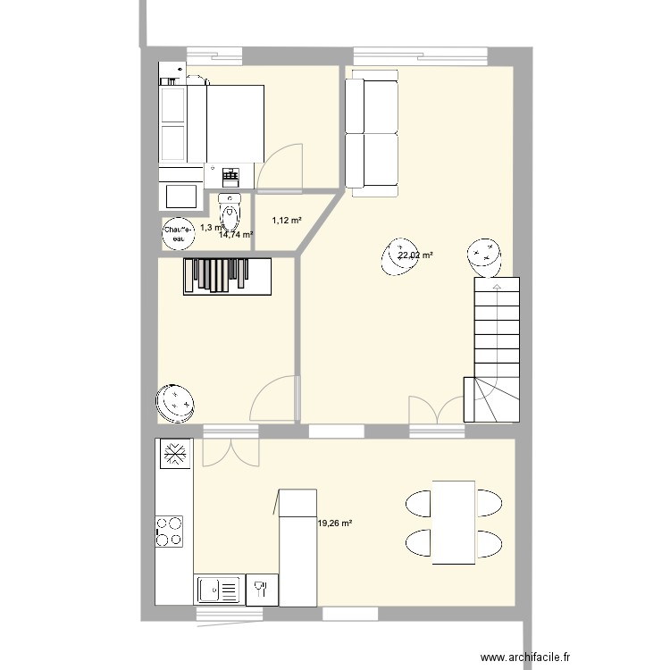 MAISON RDC option 2. Plan de 0 pièce et 0 m2