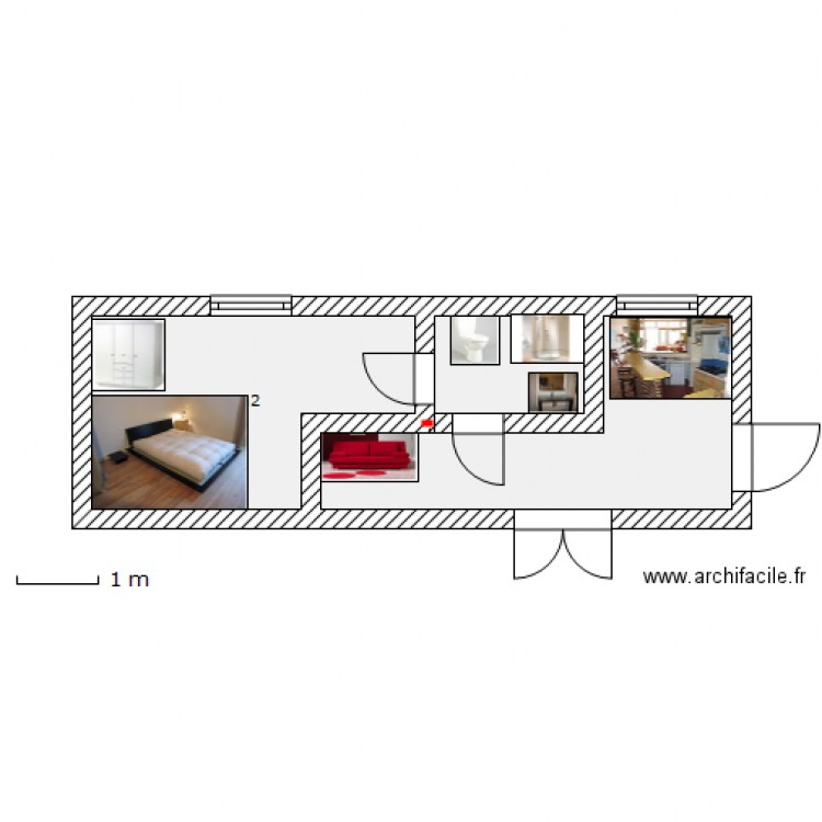 contenair. Plan de 0 pièce et 0 m2