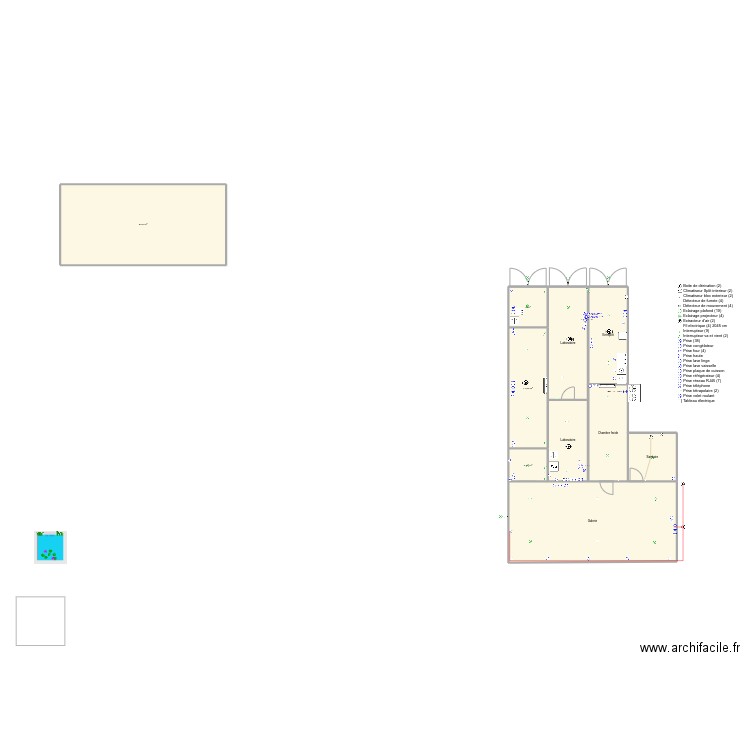 Plan simplifié. Plan de 0 pièce et 0 m2