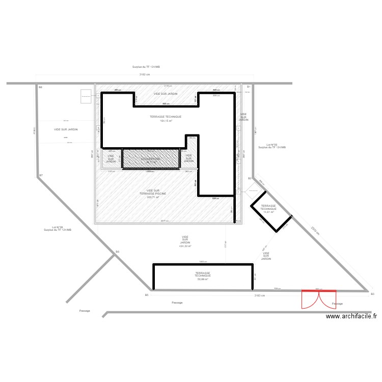 plan de terrasse yass. Plan de 8 pièces et 898 m2