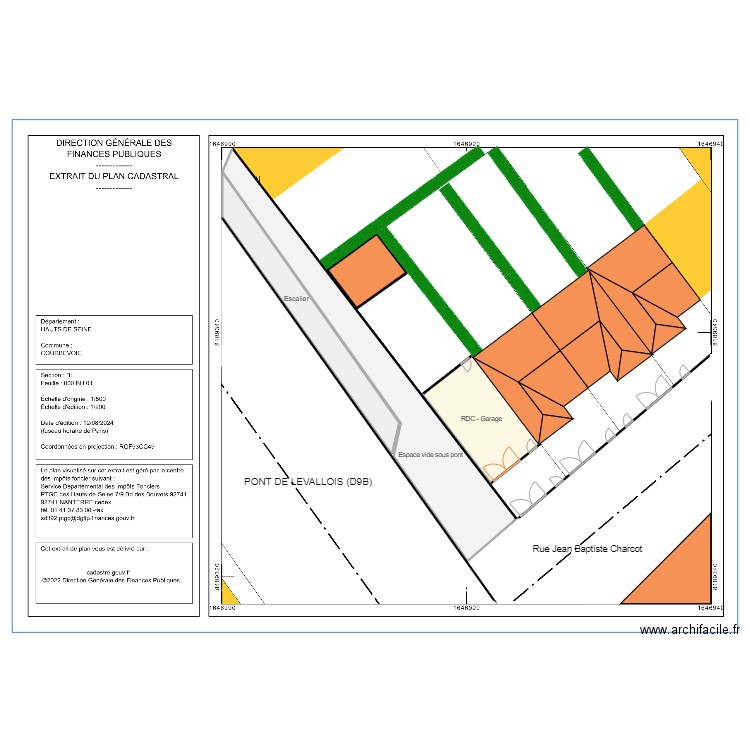 PLAN MASSE. Plan de 6 pièces et 455 m2