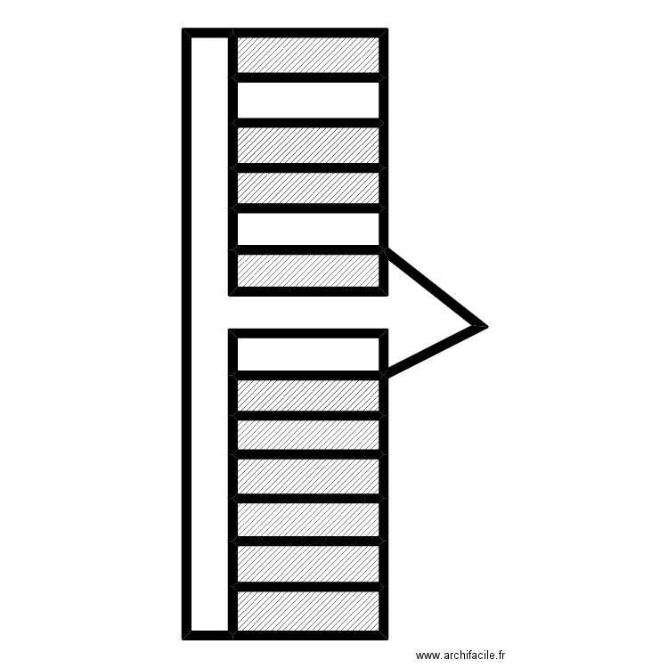 annexe rdc. Plan de 14 pièces et 91 m2