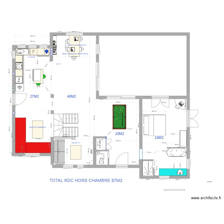 GLOBAL RDC 1 8 4. Plan de 0 pièce et 0 m2