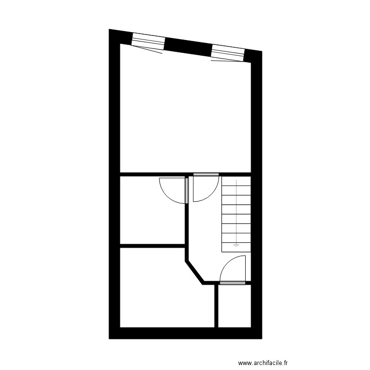 AMICONE. Plan de 6 pièces et 45 m2