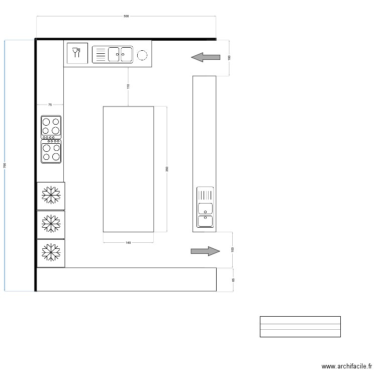 GAIA KITCHEN LAYOUT PLAN. Plan de 0 pièce et 0 m2