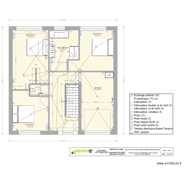 REZ DE CHAUSSEE LOT B CRUSNES ELEC. Plan de 0 pièce et 0 m2