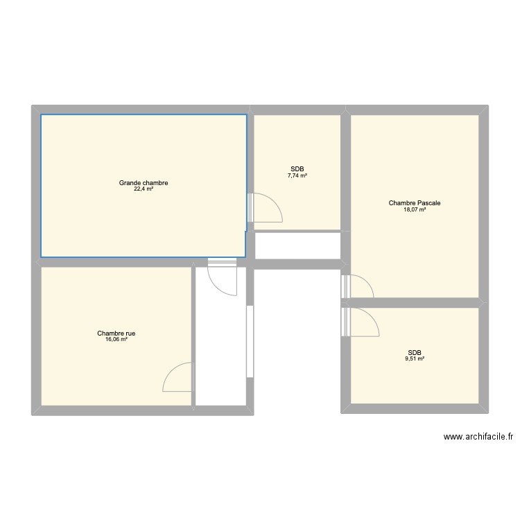 Beaulieu étage 1. Plan de 0 pièce et 0 m2