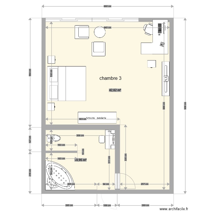 jacquemin . Plan de 0 pièce et 0 m2