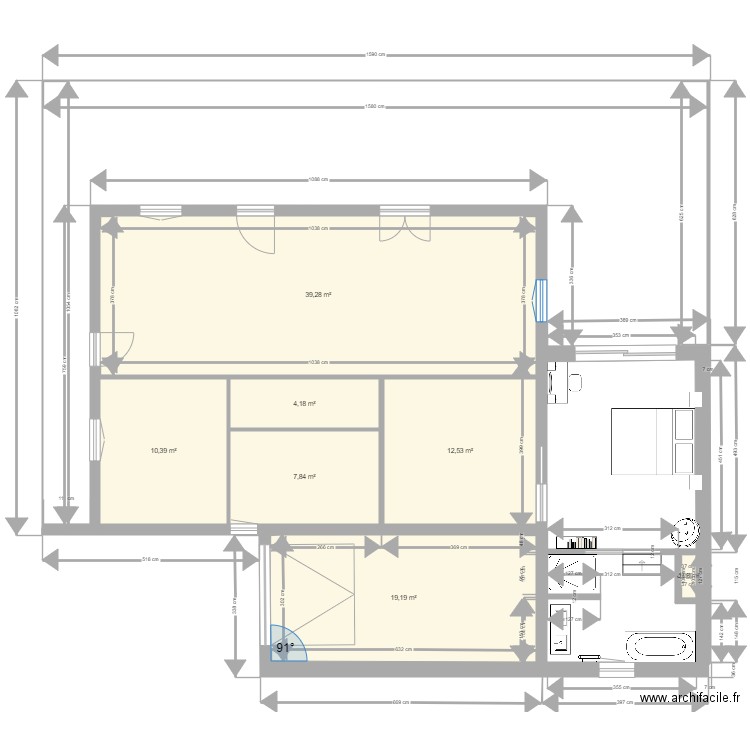 merignac projet. Plan de 0 pièce et 0 m2