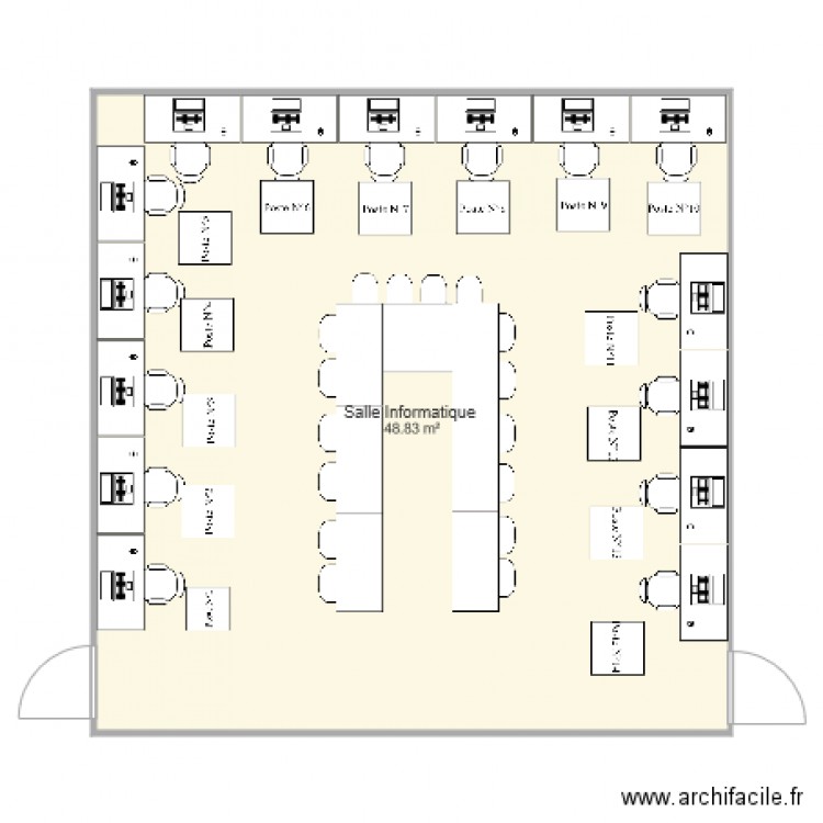 Salle Informatique Ecole MAMAO. Plan de 0 pièce et 0 m2