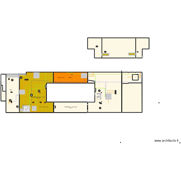 AEROPORT la tontouta    terrasse. Plan de 61 pièces et 6664 m2