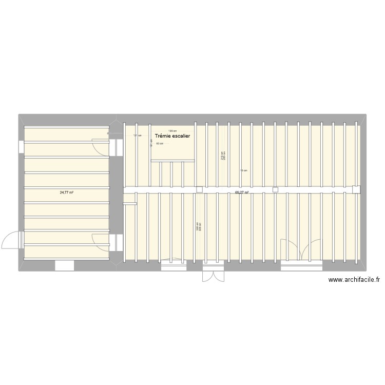 MAISON DE FAMILLE solivage. Plan de 5 pièces et 194 m2