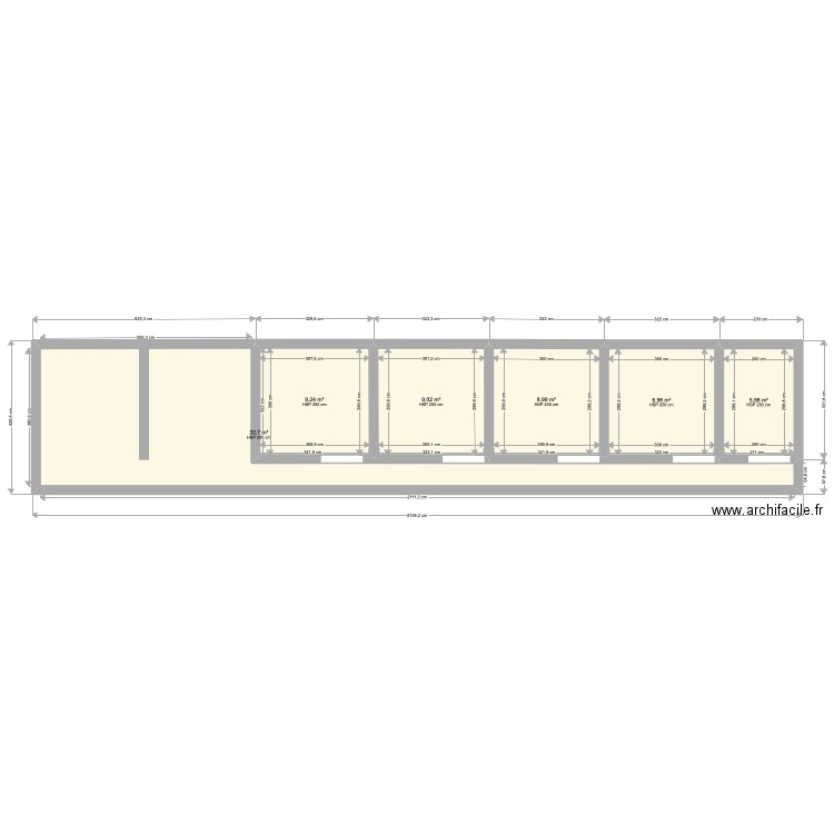 box. Plan de 0 pièce et 0 m2