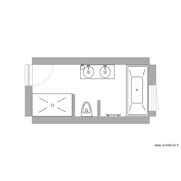 Salle de bain . Plan de 0 pièce et 0 m2