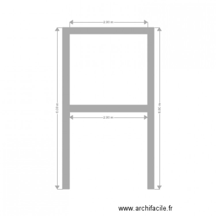 support panneaux chantier. Plan de 0 pièce et 0 m2