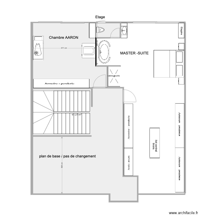 Master Sanae variante 2 Etage. Plan de 0 pièce et 0 m2