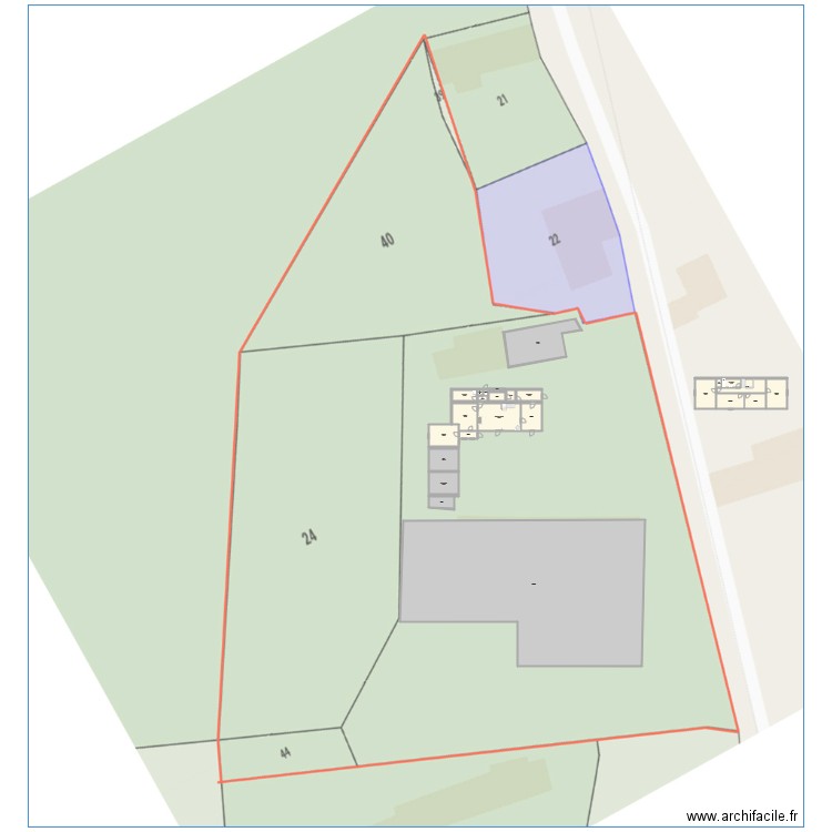 Gaugains. Plan de 0 pièce et 0 m2