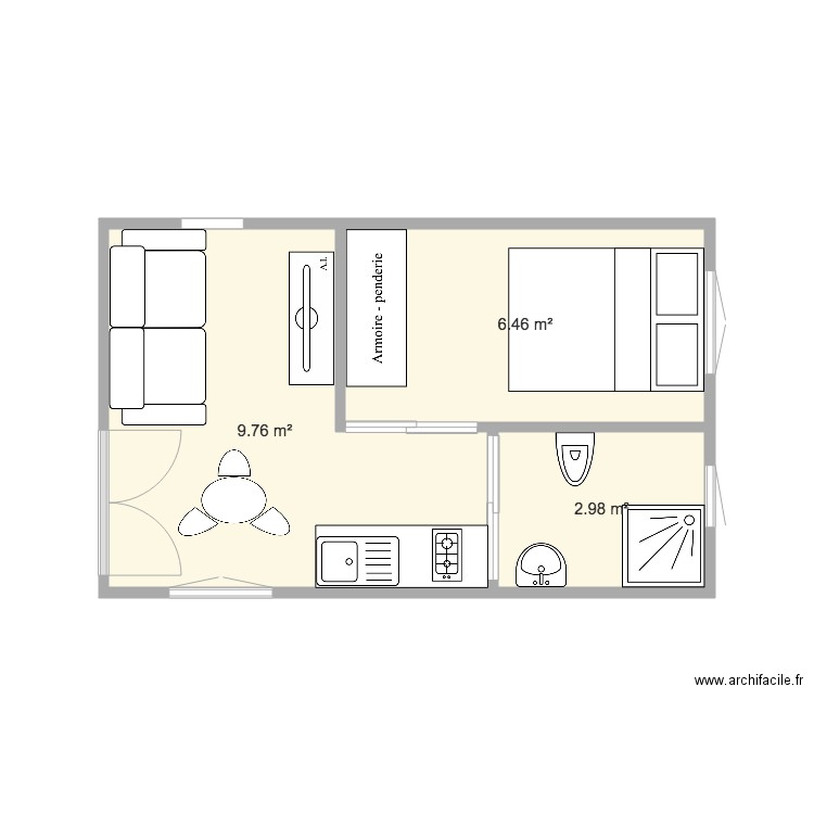 2EME CHALET BEDA 20M2. Plan de 0 pièce et 0 m2