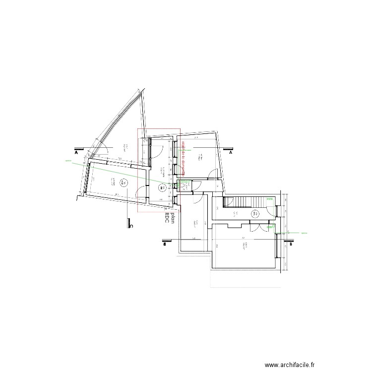 plan egoutage. Plan de 0 pièce et 0 m2